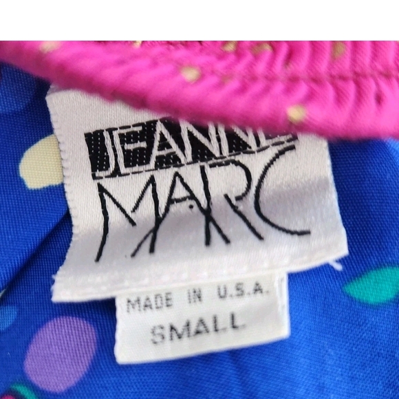 Vintage Jeanne Marc Jester Circus Rayon Skirt Pleated Made In USA Womens Size S - Picture 8 of 9